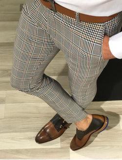 Plaid Pants Summer Nine-point Trousers For Men - SIMWILLZ 