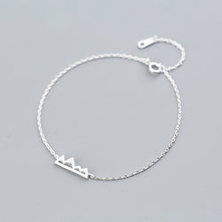 5 zilveren armband vrouwelijk Japanse en Koreaanse stijl geborstelde driehoek armband temperament persoonlijkheid geometrische hand sieraden vrouwelijk