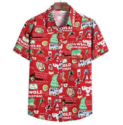 Summer Fashion Casual Men Baggy Beach Hawaiian Print Short Sleeve Button Retro Shirts Tops Blouse Men Shirt 2020 Summer New - SIMWILLZ 