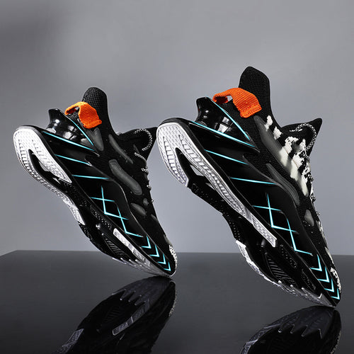 Men''s Shoes Breathable Mesh Leisure Sports Running Shoes New Versatile High Blade Shoes Men''s Luminous Coconut Shoes