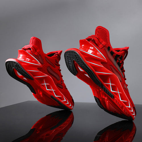 Men''s Shoes Breathable Mesh Leisure Sports Running Shoes New Versatile High Blade Shoes Men''s Luminous Coconut Shoes