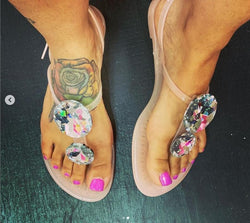 Lager Size Summer Sandal Women Explosion Diamond Jelly