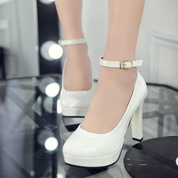 Work Shoes Women Black Pumps 2020 Spring Casual Shoes Female High Heels White Red Weding Shoes