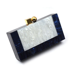 Shell Acrylic Stitching Messenger Dinner Bag Chain One Shoulder Clutch Female Bag