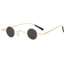 Superkleine retro-zonnebril met rond frame voor heren Dames Prins-bril Hiphop-zonnebril