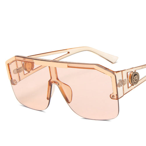 Sunglasses Hollow Sports Sunglasses, Personality Trend Conjoined Sunglasses