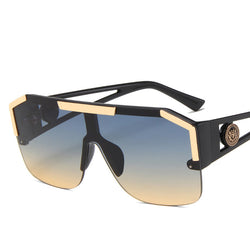 Sunglasses Hollow Sports Sunglasses, Personality Trend Conjoined Sunglasses