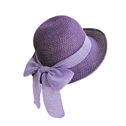 Bow-knot Sun Hat, Foldable Sun Hat, Sun Protection, Big-brimmed Hat