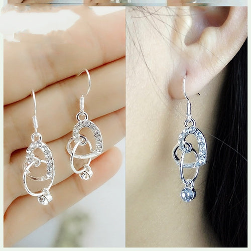 Female love tassel earrings