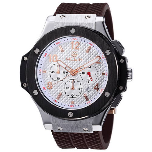 Horloges Heren Luxe quartz polshorloge Heren Sport Militaire chronograafhorloges 