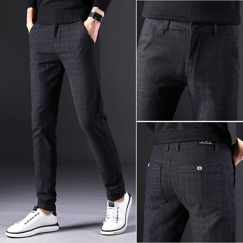 Slim straight trousers men - SIMWILLZ 