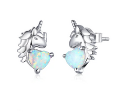 Female personality silver earrings