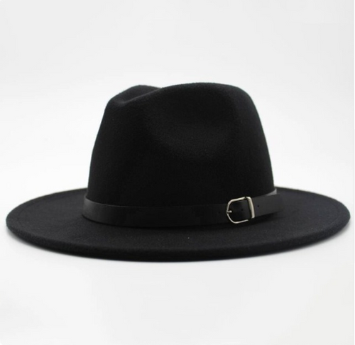 Wool jazz hat, men's and women's couple, hat, flat hat - SIMWILLZ 