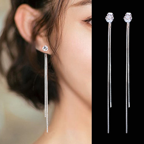 Long earrings female tassel earrings