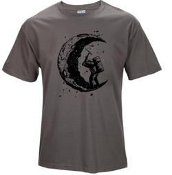 Graven De Maan Print Casual Heren O-hals T-shirts Mode Heren Tops Heren T-shirt Korte Mouw Heren T-shirt 