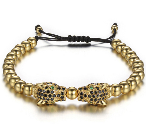 Men Bracelet Gold Beads