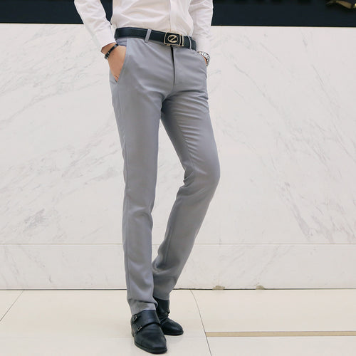 Casual business trousers men Korean slim-fit casual pants - SIMWILLZ 