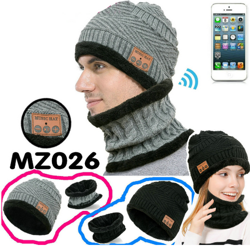 MZ026 Bluetooth hat bib plush knit hat - SIMWILLZ 