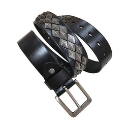 Rivet Alloy Leather Belt For Men And Women