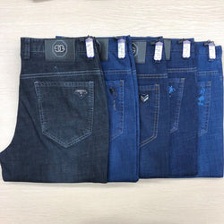 Business-jeans voor heren Casual slanke, slanke jeans voor heren met rechte pijpen
