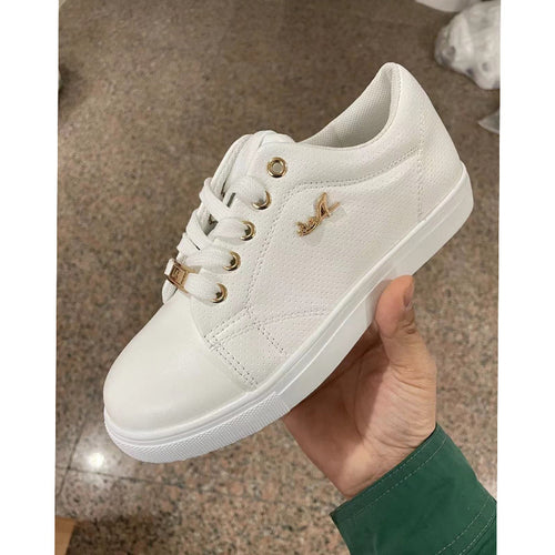 Women Flat Sneakers Breathable Lace-up