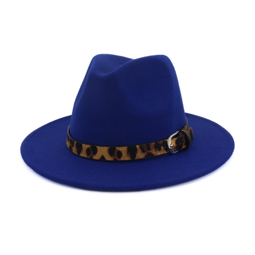 Fedora hat leopard print hat - SIMWILLZ 