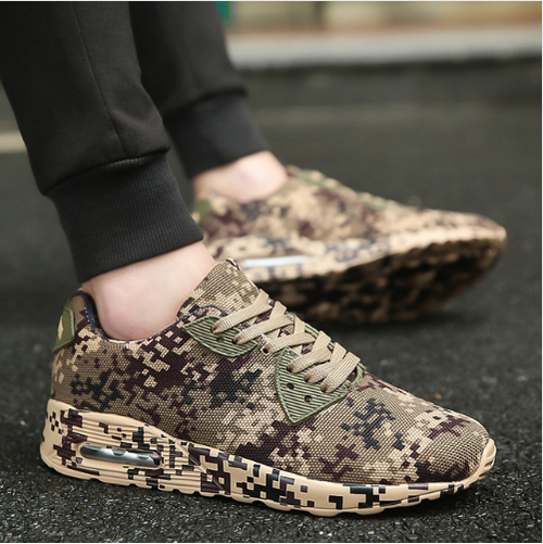 Camouflage luchtkussenschoenen mode sportschoenen voor heren en dames 