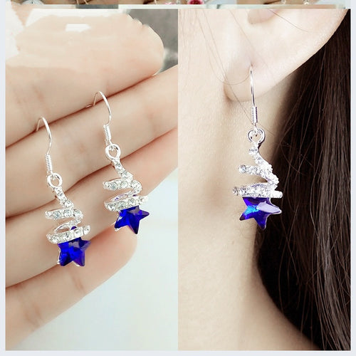 Female love tassel earrings