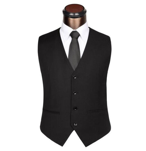 Slim suit vest men's British suit vest - SIMWILLZ 