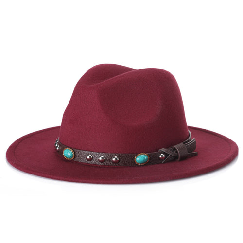 New Fashion Woolen Top Hat Jazz Hat For Men - SIMWILLZ 