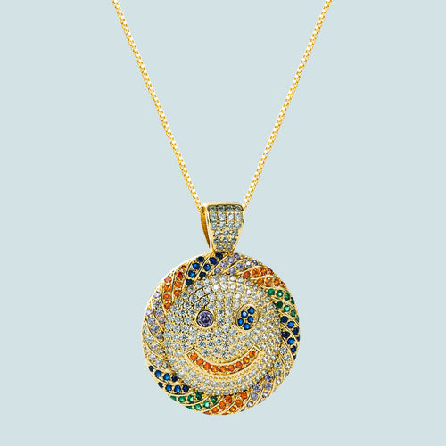 Ketting Vrouwelijke Mode Smiley Gezicht Sleutelbeenketting