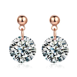 round female classic earrings