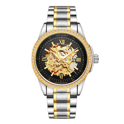 Senas SN019 hollow automatic mechanical watches, business and leisure waterproof watches for men
