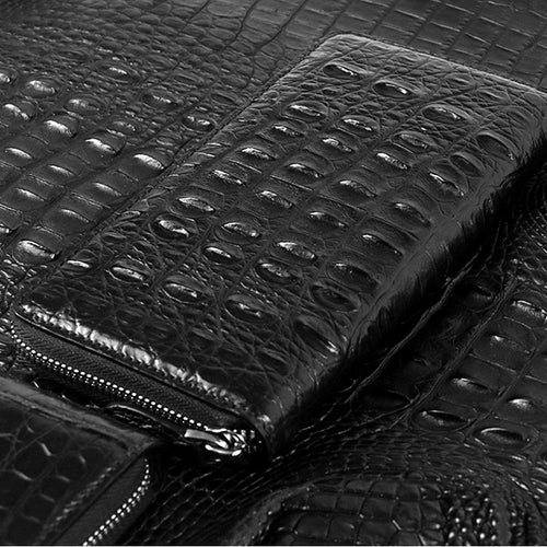 It's theskin handbags leather zipper long wallet wallet genuine business men hand bag a penalty ten