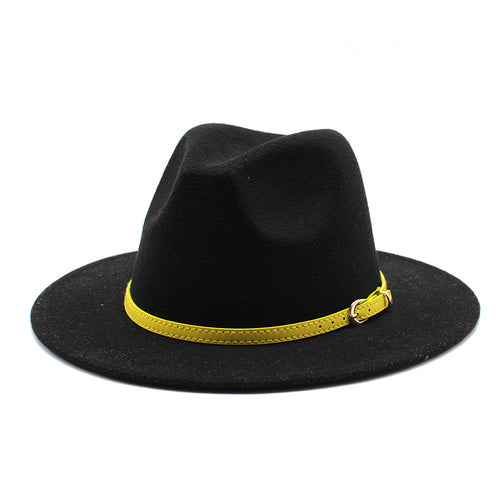 Woolen Hat Big Brimmed Hat Jazz Hat Felt Hat - SIMWILLZ 