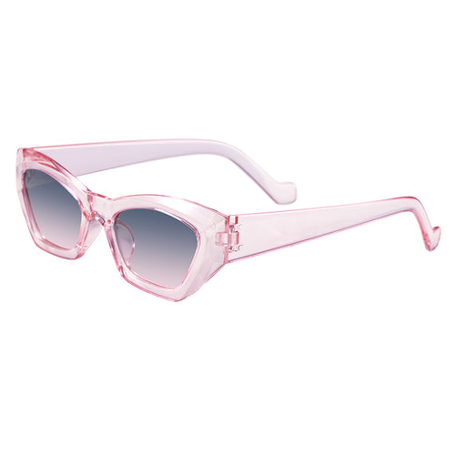 Cat Eye Polygon Sunglasses Female Net Red Jelly Color