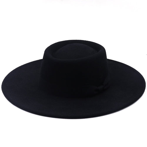 Top Hat Men And Women Concave Black Top Hat Felt Hat - SIMWILLZ 