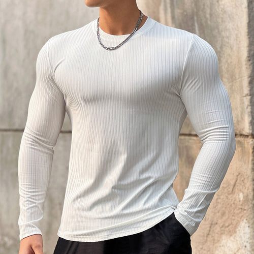 Men's Sports Fitness Long Sleeve Bottoming T-shirt