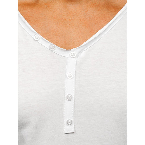 Herenmode Eenvoudig T-shirt met V-hals en korte mouwen