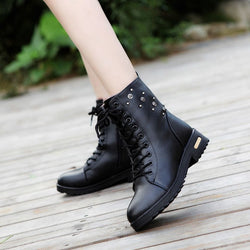 Martin Boots Female Flat Bottomed Student Cotton Shoes