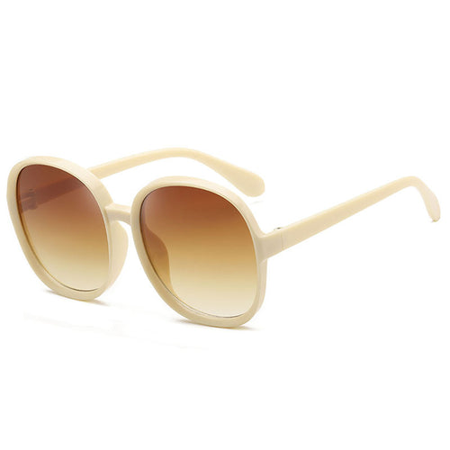 Round big frame sunglasses female UV protection sunglasses