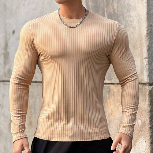 Men's Sports Fitness Long Sleeve Bottoming T-shirt