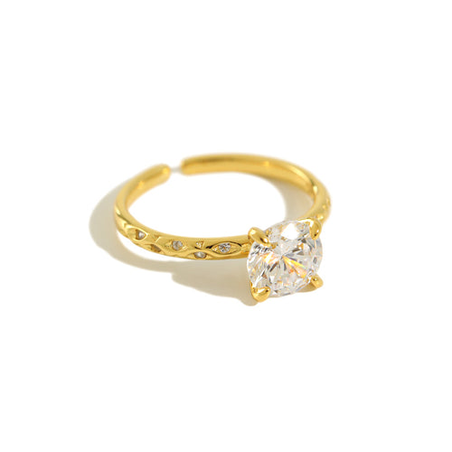 925 Silver AAAA Zircon Rings Minimalist Big Zircon Party Rings for Women Elegant Fashion Wedding Jewelry Gifts