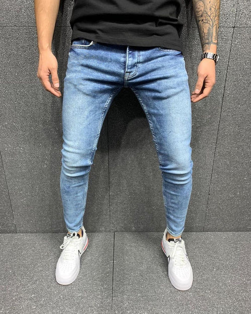 Men Skinny Jeans With Small Feet - SIMWILLZ 