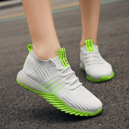 Net Surface Fly Weave Coconut Shoes Athletic Shoes Female