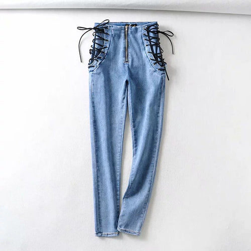 Jeans met hoge taille