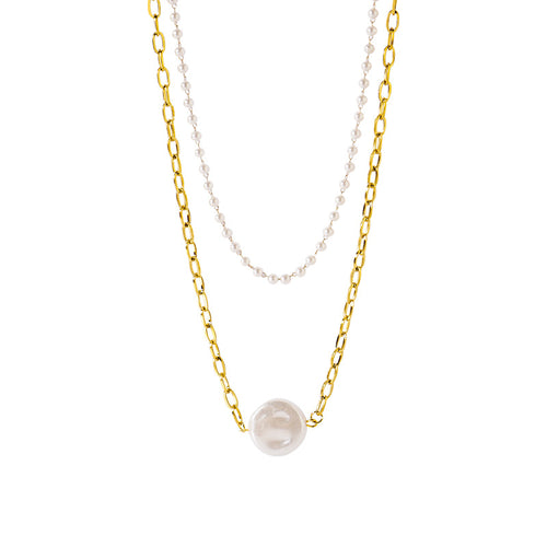 Freshwater Mother Pearl Necklace Female Large