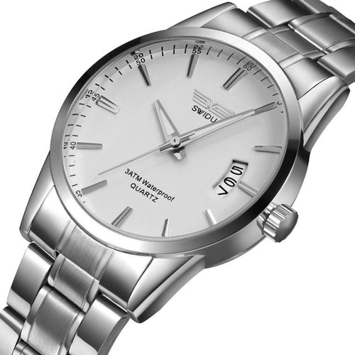 Men's single day steel watches, non mechanical watches.