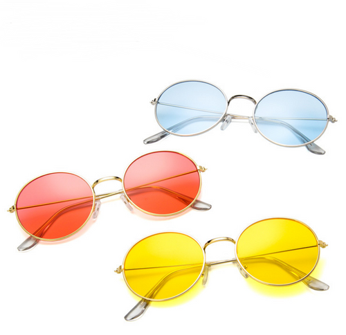 Nieuwe Koreaanse ronde jelly zonnebril transparante oceaan zonnebril zonnebril vintage zonnebril 3019
