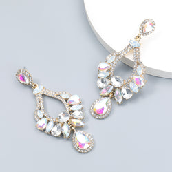 Alloy Diamond Geometric Earrings Earrings Female European And American Earrings